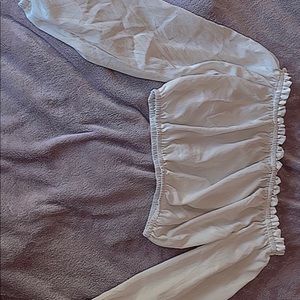 long sleeved cropped blouse